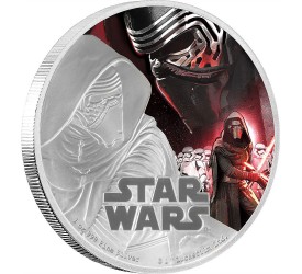 Star Wars Episode VII 1 Oz Silver Coin Kylo Ren